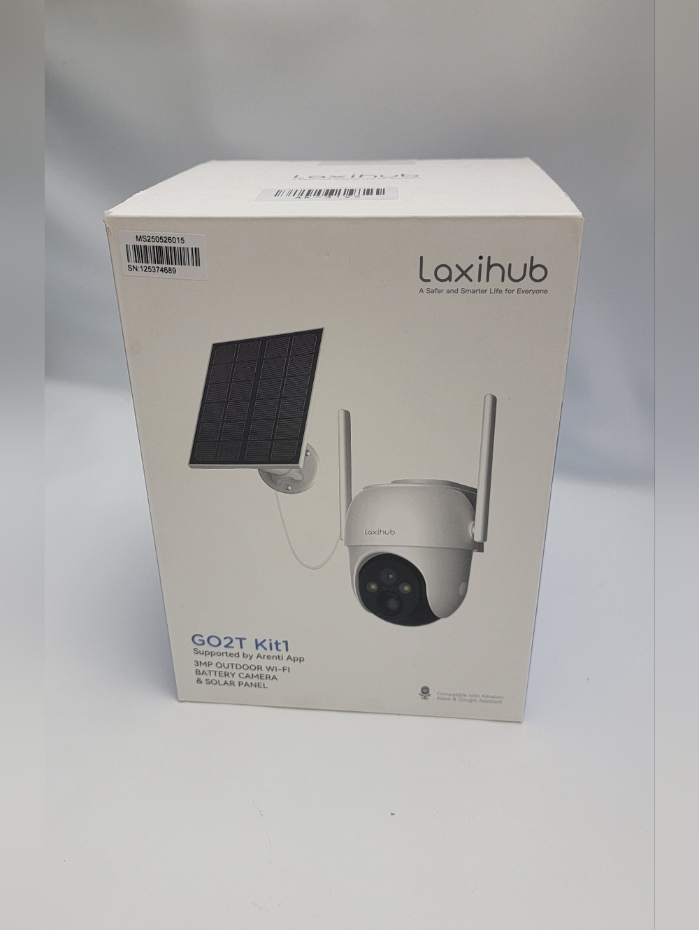 Arenti Laxihub GO2T Solar Security Camera 2K PTZ 360° Wireless WiFi Night Vision